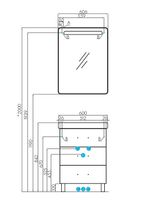 Тумба под раковину Aquaton Америна 56 М Белая арт-1A168901AM010 — фото 7, Тумбы под раковину