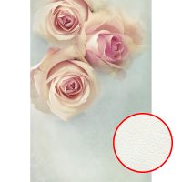 Фреска Ortograf Цветы 3908 Фактура флок FLK Флизелин (1,8*2,7) Голубой/Розовый, Цветы — фото 1, Фрески