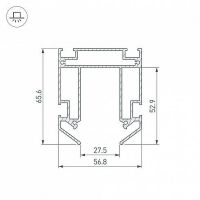 Товар: Профиль алюминиевый Arlight 036147 накладной для натяжных потолков Серебристый - фото 4 Профиль алюминиевый Arlight 036147 накладной для натяжных потолков Серебристый — фото 4, Профили для светодиодных лент