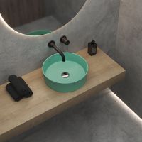 Раковина-чаша Berges Ego SL 38 181271 Темно-зеленая матовая — фото 3, Раковины накладные