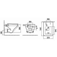 Товар: Унитаз SantiLine SL-5003 подвесной с сиденьем Микролифт - фото 2 Унитаз SantiLine SL-5003 подвесной с сиденьем Микролифт — фото 2, Подвесные унитазы