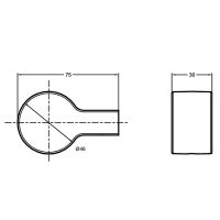 Товар: Крючок Jacob Delafon Singulier 15209D-CP Хром - фото 3 Крючок Jacob Delafon Singulier 15209D-CP Хром — фото 3, Крючки для полотенец