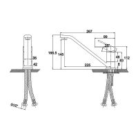 Товар: Смеситель для кухни Kaiser Sonat 34033-1 Песочный мрамор - фото 2 Смеситель для кухни Kaiser Sonat 34033-1 Песочный мрамор — фото 2, Смесители