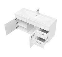 Тумба под раковину Aquaton Диор 120 1A110601DR010 подвесная Белая — фото 9, Тумбы под раковину