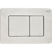 Клавиша смыва Ctesi Steel BK0202140 Нержавеющая сталь — фото 1, Комплектующие для душевого оборудования