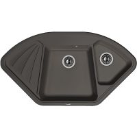 Кухонная мойка Florentina Капри-1060 20.185.J1060.302 Антрацит — фото 1, Кухонные мойки