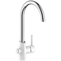 Смеситель для кухни Gappo G03-8 G4303-8 Белый Хром — фото 1, Смесители для кухни