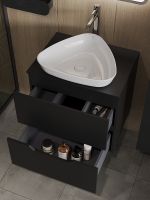 Товар: Тумба с раковиной Orange Line 60 Li-60TubMDF+B07-500W подвесная Черная матовая - фото 4 Тумба с раковиной Orange Line 60 Li-60TubMDF+B07-500W подвесная Черная матовая — фото 4, Тумбы с раковиной