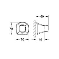 Держатель ручного душа Grohe Grandera 27969IG0 Хром Золото — фото 3, Душевое оборудование. Душевая программа