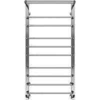 Водяной полотенцесушитель Terminus Арктур П10 500х1000 4670078529459 с полкой Хром, нижнее подключение, G 1/2" ВР, с угловым соединением — фото 2, Водяные полотенцесушители