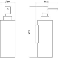 Дозатор для жидкого мыла Schein Accessories 9336MB Черный матовый — фото 2, Дозаторы