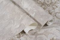 Обои Артекс Луиза 10806-05 Винил на флизелине (1,06*10,05) Коричневый/Серый, Мрамор/Штукатурка — фото 3, Обои для стен