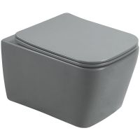 Унитаз SantiLine SL-5007MG подвесной Серый матовый с сиденьем Микролифт — фото 1, Подвесные унитазы