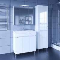 Тумба под раковину СанТа Лондон 80 224018 Белая — фото 4, Тумбы под раковину