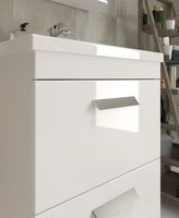 Тумба под раковину Vigo Nova 70 tn.NOV.MIR.70.2Y Белая — фото 5, Тумбы под раковину