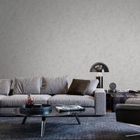 Обои Solo Sakura SL8667-15 Винил на флизелине (1,06*10) Серый, Штукатурка — фото 3, Обои для стен