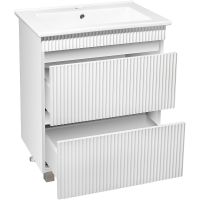 Тумба под раковину Runo Модена 65 00-00001452 Белая — фото 2, Тумбы под раковину