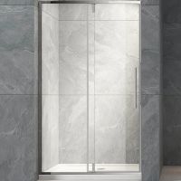 Душевая дверь Veconi Vianno VN-34 110 VN34-110-01-C7 профиль Хром стекло прозрачное — фото 1, Распашные душевые двери