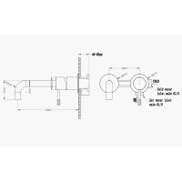 Смеситель для раковины Boheme Uno 465-MG Золото матовое — фото 2, Смесители