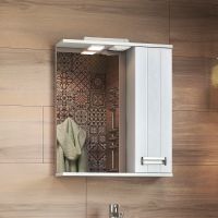 Зеркало со шкафом Vigo Diana 60 R z.DIA.60.R.El с подсветкой Белое — фото 2, Мебель для ванной