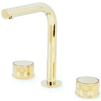 Смеситель для раковины Boheme Prestige 152-G-PR Золото — фото 1, Смесители