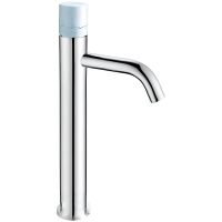 Смеситель для раковины Boheme Stick 122-CR-MR-W Хром Белый — фото 1, Смесители