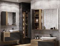 Товар: Подвесной шкаф Aquaton Терра 35 1A247503TEKA0 Дуб Кантри Антрацит - фото 8 Подвесной шкаф Aquaton Терра 35 1A247503TEKA0 Дуб Кантри Антрацит — фото 8, Шкафы для ванной