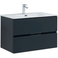 Товар: Тумба под раковину Aquanet Алвита New 80 277515 подвесная Антрацит - фото 1 Тумба под раковину Aquanet Алвита New 80 277515 подвесная Антрацит — фото 1, Тумбы под раковину
