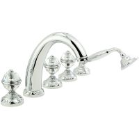 Смеситель на борт ванны Migliore Cristalia 18586 Хром — фото 1, Смесители на борт ванны