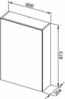 Товар: Зеркальный шкаф Aquanet Йорк 60 R 202087 Белый - фото 5 Зеркальный шкаф Aquanet Йорк 60 R 202087 Белый — фото 5, Мебель для ванной