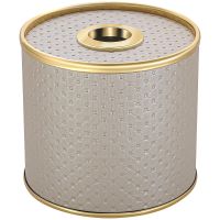 Салфетница Geralis S-PLG Punto Бежевая, кант Золото — фото 1, Аксессуары для ванной