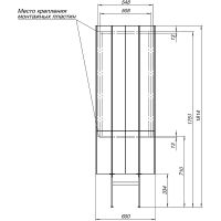 Шкаф пенал Allen Brau Reality 60 1.32003.PWM подвесной Папирус матовый — фото 25, Пеналы для ванной комнаты