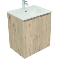 Тумба под раковину Aquanet Алвита New 60 277525 подвесная Дуб Веллингтон — фото 1, Тумбы под раковину