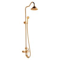 Душевая система ZorG Antic A 102DS-BR Бронза — фото 1, Душевые стойки