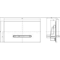 Клавиша смыва Villeroy&Boch ViConnect 92218068 Белая — фото 7, Кнопки смыва