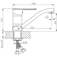 Смеситель для кухни Orange Sofi M43-011cr Хром — фото 8, Смесители для кухни