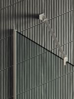 Душевая перегородка Maybah Glass MGD-737-5у 890x1950 в узком профиле Хром матовый стекло сатиновое — фото 7, Душевые перегородки