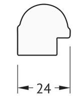 Зеркало Evoform Definite 147х67 BY 0762 в багетной раме - Серебряный бамбук 24 мм — фото 5, Мебель для ванной