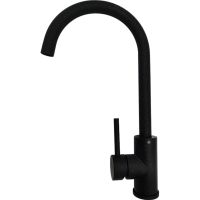 Смеситель для кухни Ростовская Мануфактура Сантехники SUS124BLK-017F Черный — фото 1, Смесители