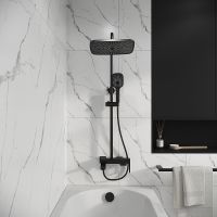 Душевая система Grossman Pragma 500.K35.03.210 Черная матовая — фото 7, Душевые стойки