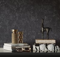 Обои Emiliana Parati Damasco Reale 73430 Винил на флизелине (1,06*10,05) Черный, Штукатурка — фото 4, Обои для стен