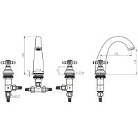 Смеситель для раковины Boheme Medici Presente 317-SW Бронза — фото 2, Смесители