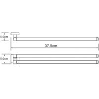 Товар: Полотенцедержатель WasserKRAFT Dill K-3931 поворотный Хром - фото 4 Полотенцедержатель WasserKRAFT Dill K-3931 поворотный Хром — фото 4, Полотенцедержатели