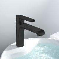 Смеситель для раковины Vincea Esse Черный матовый арт-VBF-1E1MB — фото 3, Смесители для раковины