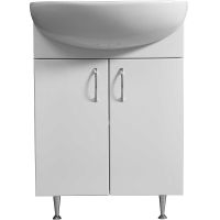 Тумба под раковину Stella Polar Концепт 55 Эко SP-00000047 Белая — фото 3, Мебель для ванной