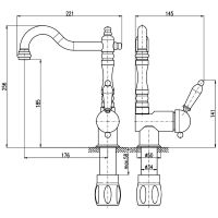 Смеситель для кухни Rav Slezak Labe L008.5/8SM Бронза — фото 3, Смесители для кухни