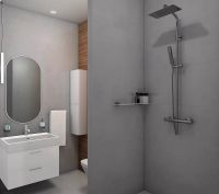 Керамогранит Meissen Ideal светло-серый ректификат 16666 44,8х89,8 см — фото 4, Керамогранит