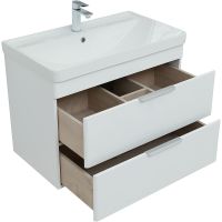 Товар: Тумба под раковину Aquanet Ирис new 80 310146 подвесная Белая глянцевая - фото 4 Тумба под раковину Aquanet Ирис new 80 310146 подвесная Белая глянцевая — фото 4, Тумбы под раковину