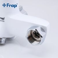 Смеситель для ванны Frap H34 F2234 универсальный Белый Хром — фото 7, Смеситель для ванны