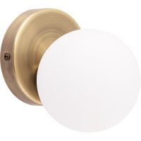Настенный светильник Artelamp Bolla-piccolo A3989AP-1AB Белый Античная бронза — фото 1, Светильники